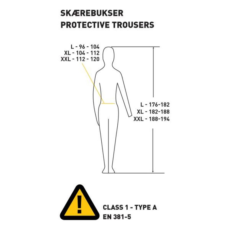 Texas Motorsagbukse L klasse 1
